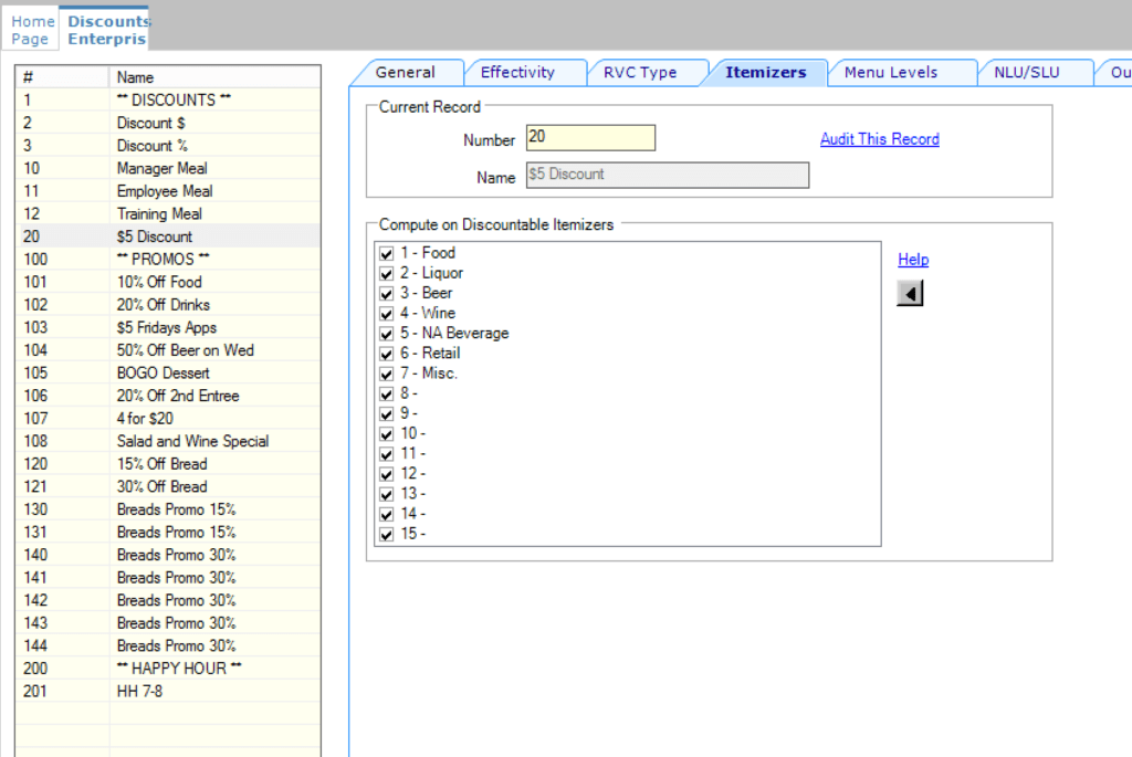 How to add Discounts in Micros Simphony Version 19