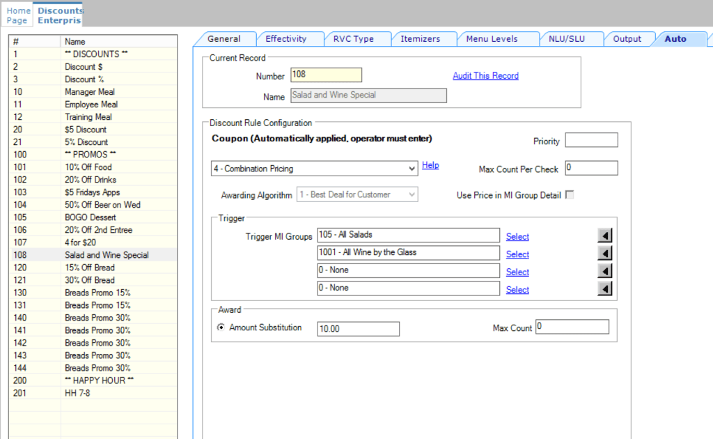 Discounts-in-micros-simphony-coupon auto